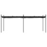 Pérgola con cubierta retráctil gris antracita 589x292x230 cm 3