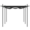 Pérgola con cubierta retráctil gris antracita 589x292x230 cm 4