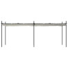 Pérgola con cubierta retráctil color crema 589x292x230 cm 3