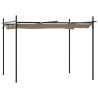 Pérgola com toldo retrátil 295x292x230 cm cor cinza-acastanhado 2