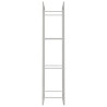 Suporte para lenha 50x28x132 cm aço inoxidável 5