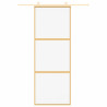 Porta deslizante 76x205 cm vidro ESG/alumínio dourado 3