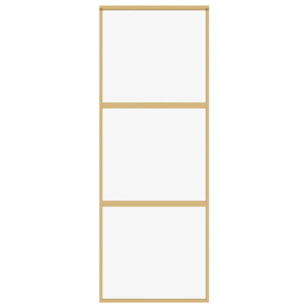 Porta deslizante 76x205 cm vidro ESG/alumínio dourado M 4