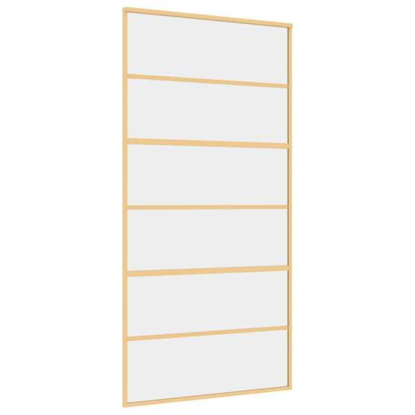 Porta deslizante 102.5x205 cm vidro ESG/alumínio dourado M 2