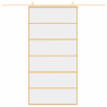Porta deslizante 102.5x205 cm vidro ESG/alumínio dourado 3