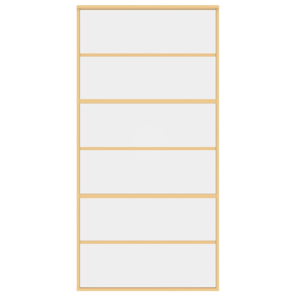 Porta deslizante 102.5x205 cm vidro ESG/alumínio dourado M 4