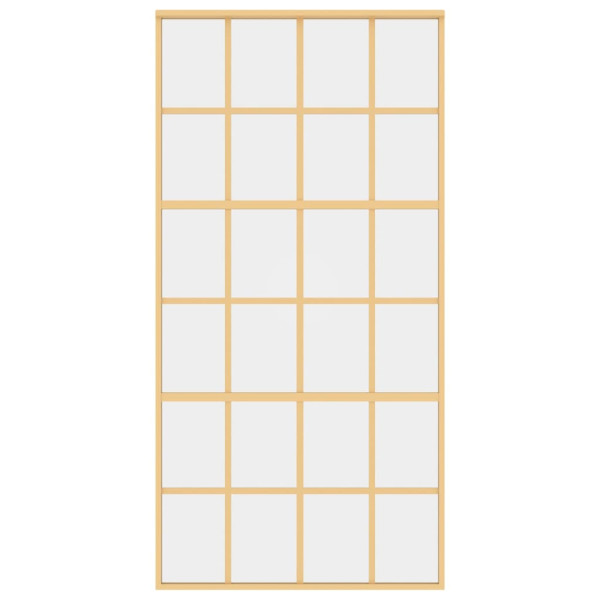 Porta deslizante 102.5x205 cm vidro ESG/alumínio dourado M 4