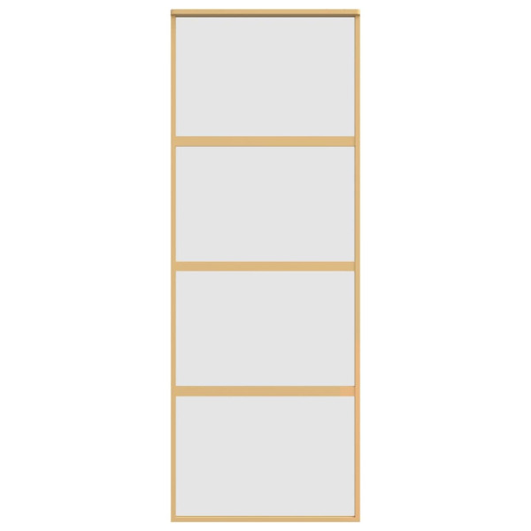 Porta giratória dourada vidro ESG esmaltado alumínio 76x205cm M 4