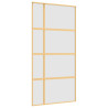Porta deslizante 102.5x205 cm vidro ESG fosco/alumínio dourado 2