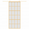 Puerta corredera dorada vidrio ESG esmerilado aluminio 90x205cm 3