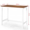 Mesa de bar madera maciza 108x60x91 cm 5