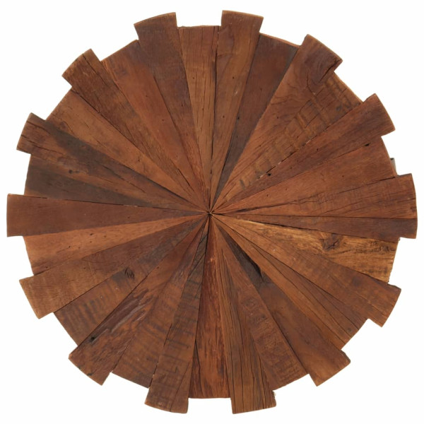 Mesas de centro 2 unidades madera maciza reciclada y hierro M 4