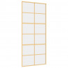 Porta deslizante 90x205 cm vidro ESG/alumínio dourado 2