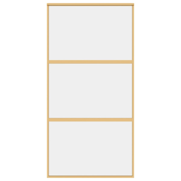 Porta deslizante 102.5x205 cm vidro ESG/alumínio dourado M 4