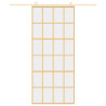 Porta deslizante 90x205 cm vidro ESG/alumínio dourado 3
