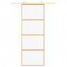 Porta deslizante 76x205 cm vidro ESG/alumínio dourado 3