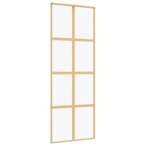 Porta deslizante 76x205 cm vidro ESG/alumínio dourado H