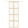 Porta deslizante 76x205 cm vidro ESG/alumínio dourado 3
