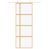 Porta deslizante 76x205 cm vidro ESG/alumínio dourado 3