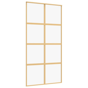 Porta deslizante 102.5x205 cm vidro ESG/alumínio dourado H