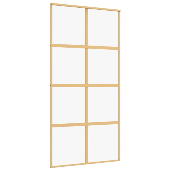 Porta deslizante 102.5x205 cm vidro ESG/alumínio dourado M 2