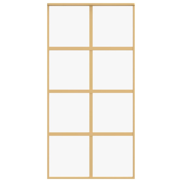 Porta deslizante 102.5x205 cm vidro ESG/alumínio dourado M 4