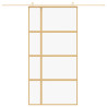 Porta deslizante 102.5x205 cm vidro ESG/alumínio dourado 3