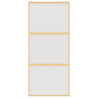 Puerta corredera dorada vidrio ESG esmerilado aluminio 90x205cm 4