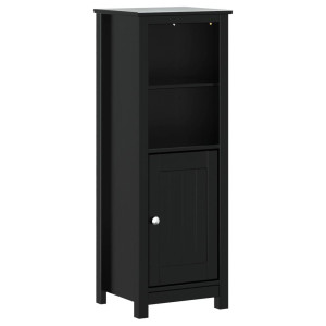 Mueble de baño BERG madera maciza de pino negro 40x34x110 cm H