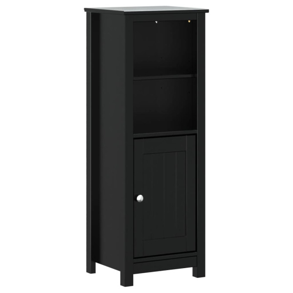 Mueble de baño BERG madera maciza de pino negro 40x34x110 cm M 2