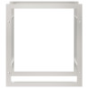 Suporte para lenha 80x28x86 cm aço inoxidável 4