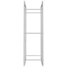 Estante para leña acero inoxidable 50x28x94 cm 5