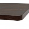Mesa bistrô em MDF e aço quadrada 80x80x75 cm cinzento escuro 5