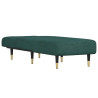 Chaise longue veludo verde-escuro 3