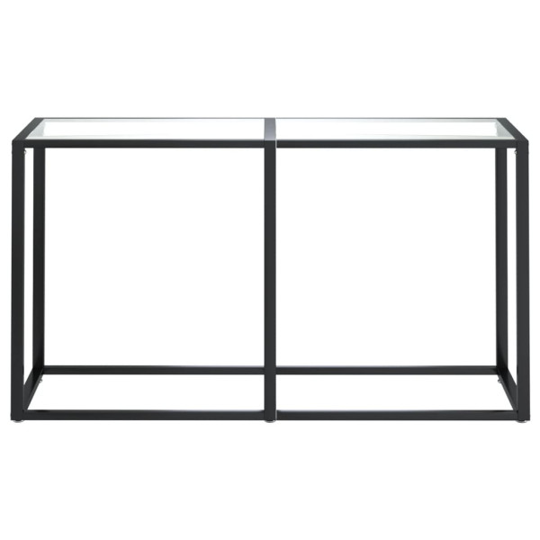 Mesa consola 140x35x75.5 cm vidro temperado transparente M 3