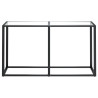 Mesa consola vidrio templado transparente 140x35x75.5cm 3