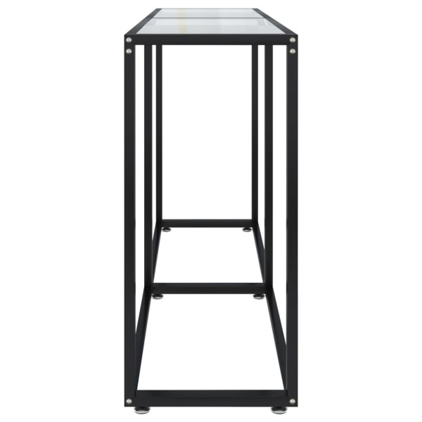 Mesa consola vidrio templado transparente 140x35x75.5cm M 4
