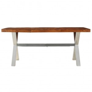 Mesa de jantar 180x90x76 cm madeira maciça H