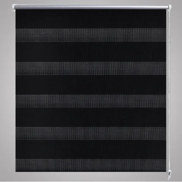 Estore de rolo 80 x 150 cm. linhas de zebra / Preto M 4