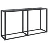 Mesa consola vidrio templado negro 140x35x75.5cm 2