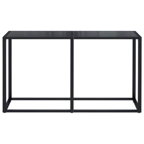 Mesa consola vidrio templado negro 140x35x75.5cm M 3