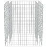 Canteiro elevado/cesto gabião 90x90x100 cm aço galvanizado 5