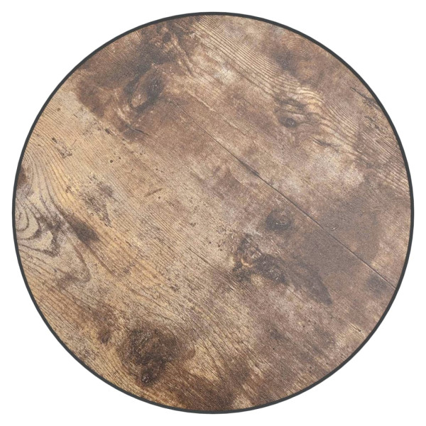 Mesita de centro MDF negro y amarillo Ø35 cm M 4