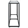 Mesa consola vidrio templado transparente 160x35x75.5 cm 4