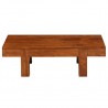 Mesa de madeira maciza acacia terminou mel 100x50x30 cm 3