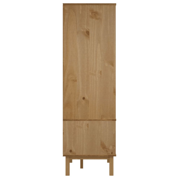 Roupeiro OTTA 76.5x53x172 cm pinho maciço castanho/branco M 4