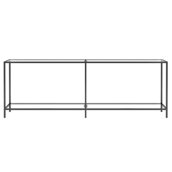 Mesa consola transparente 220x35x75.5 cm vidro temperado M 3