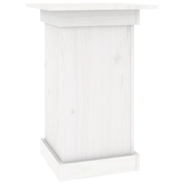 Soporte para plantas madera maciza de pino blanco 40x40x60 cm M 2