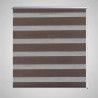 Estore de rolo 100 x 175 cm. linhas de zebra / Café 1