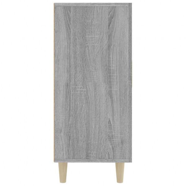 Aparador de madera de ingeniería gris Sonoma 90x34x80 cm M 5